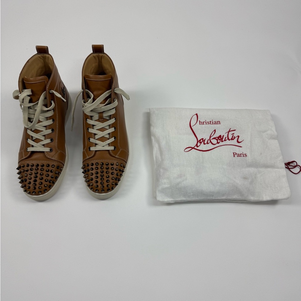 Authentic Christian Louboutin Lou Spikes Sneakers
